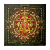 Devi Lakshmi Stotram- Shri Yantra Tegeltje (Voorkant)