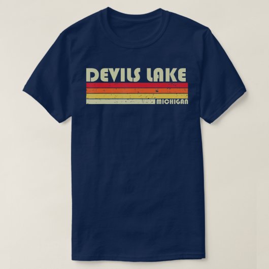DEVIES LAKE MICHIGAN Funny Vist Camping Summer T-shirt (Design voorkant)