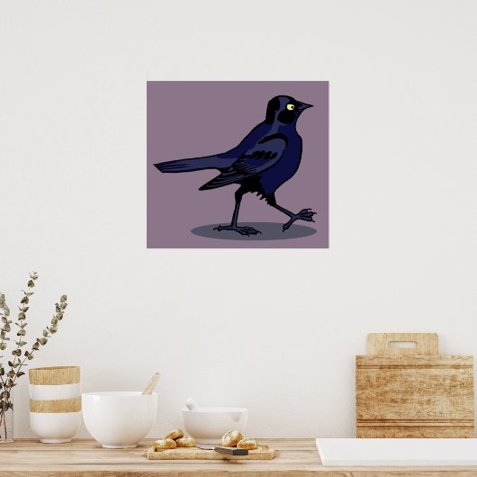 Devieuze Little Blackbird Poster (Keuken)