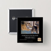 Deviezenprogramma's 2 vierkante button 5,1 cm (Voorkant /achterkant)