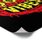 Devil 666 Vibes - Retro Style 666 Funny Evil Hallo Poster (Hoek)