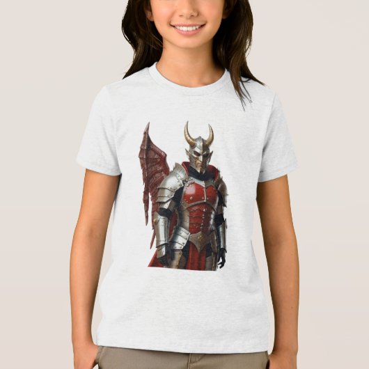 Devil Angel Conqueror Tri-Blend Shirt (Voorkant)