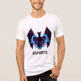Devil Angel Gamer - Heart of Esports Tri-Blend Shirt
