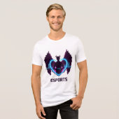 Devil Angel Gamer - Heart of Esports Tri-Blend Shirt (Voorkant volledig)