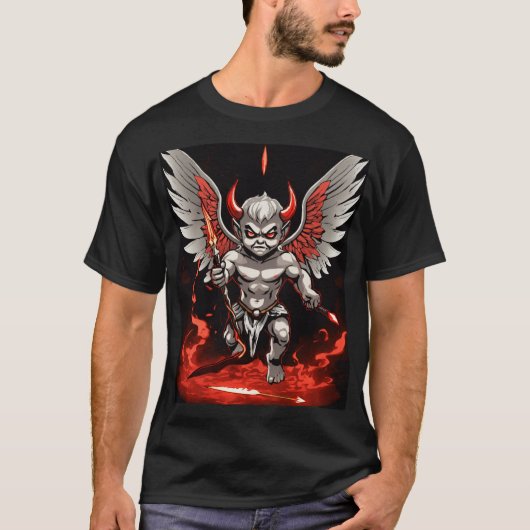 Devil angel gamer t shirt (Voorkant)