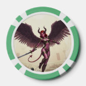 Devil Angel Poker Chips – waar legendes worden ver (Achterkant)