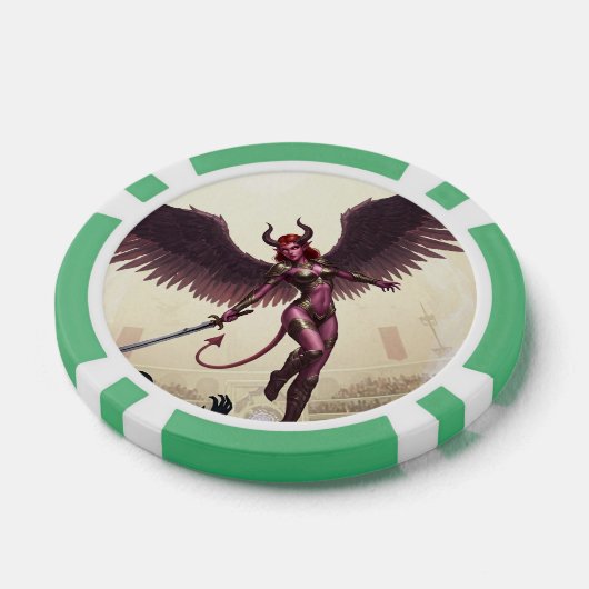 Devil Angel Poker Chips – waar legendes worden ver (Enkel)