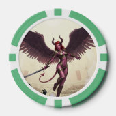 Devil Angel Poker Chips – waar legendes worden ver (Voorkant)
