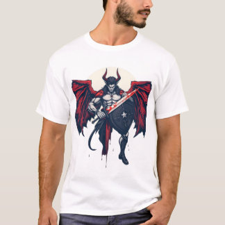 Devil Angel Warrior: Bloedgekleurde glorie T-shirt