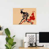 Devil Art Poster (Thuiskantoor)
