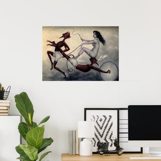  Devil Art Poster (Thuiskantoor)