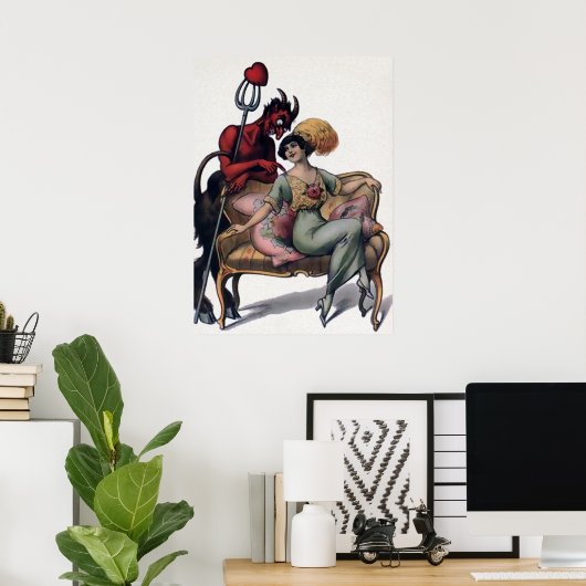  Devil Art Poster (Thuiskantoor)