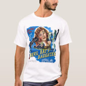 Devil Bat's Daughter,  horror film poster T-shirt (Voorkant)