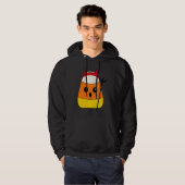 Devil Candy Corn Costume Halloween Puns Are So Cor Hoodie (Voorkant volledig)