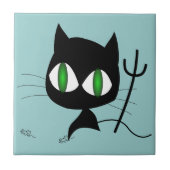 Devil Cat Tegeltje (Voorkant)