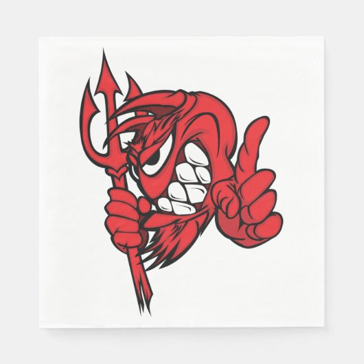Devil Creature Paper Napkins Servetten (Voorkant)