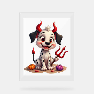 Devil Dalmatian Mischief Acryl Bord