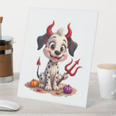 Devil Dalmatian Mischief Reclamebord Met Voetstuk (Insitu)
