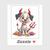 Devil Dalmatian Mischief Sticker (Vel)