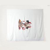 Devil Dalmatian Mischief Wandkleed (Voorkant (horizontaal))