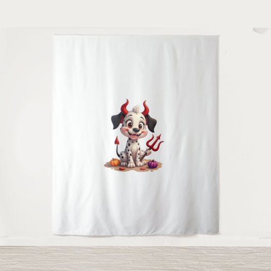 Devil Dalmatian Mischief Wandkleed (Voorkant)