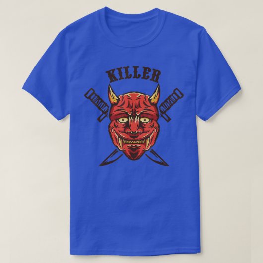 Devil Demon Oni Killer Japesse Samurai Katana ( T-shirt (Design voorkant)