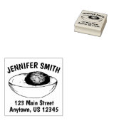 Devil Devil Deviled Egg Picnic Food Foodie Adres Rubberstempel (Gestempeld)