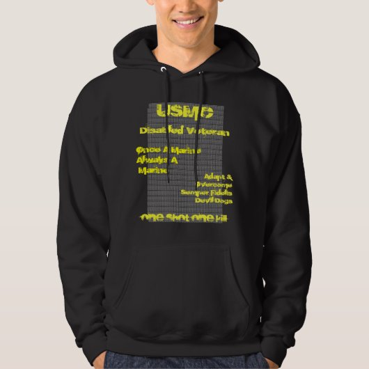 Devil Dog USMC van Sean l Spanlger Hoodie (Voorkant)