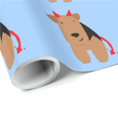 Devil Dog Wrapping Paper Cadeaupapier (Rol Hoek)