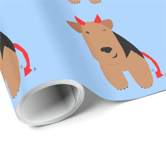 Devil Dog Wrapping Paper Cadeaupapier (Rol Hoek)