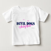 Devil Dogs Baby Girl - met hart lange hoes (Voorkant)