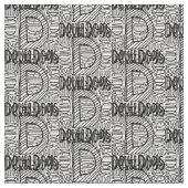 Devil Dogs grijze stof zwarte letters DIT (Close Up)