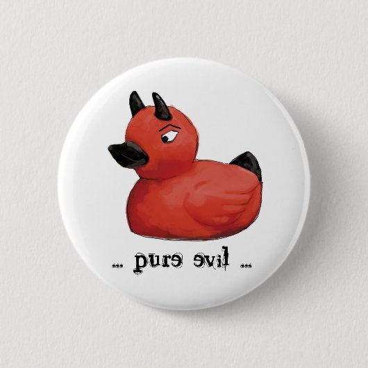Devil Duck Stuff... Ronde Button 5,7 Cm (Voorkant)