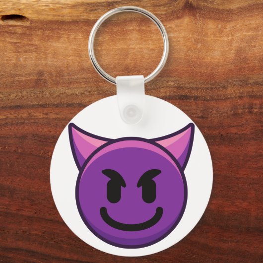 Devil Emoji Button Sleutelhanger (Voorkant)