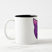 Devil Emoji Printed Two-Tone Coffee Mok (Links)