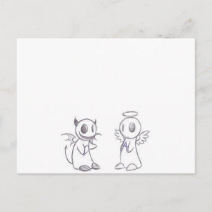 DEVIL EN ANGEL BRIEFKAART