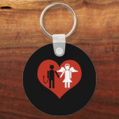 Devil en Angel in Love - Sleutelhanger (Voorkant)