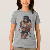 Devil Energy Girl Graphic T-shirt – Edgy Anime Str (Voorkant)
