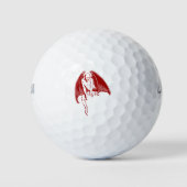Devil Evil Demon Monster Wings Gothic Golfballen (Voorkant)