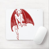 Devil Evil Demon Monster Wings Gothic Muismat (Met muis)