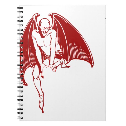 Devil Evil Demon Monster Wings Gothic Notitieboek (Voorkant)