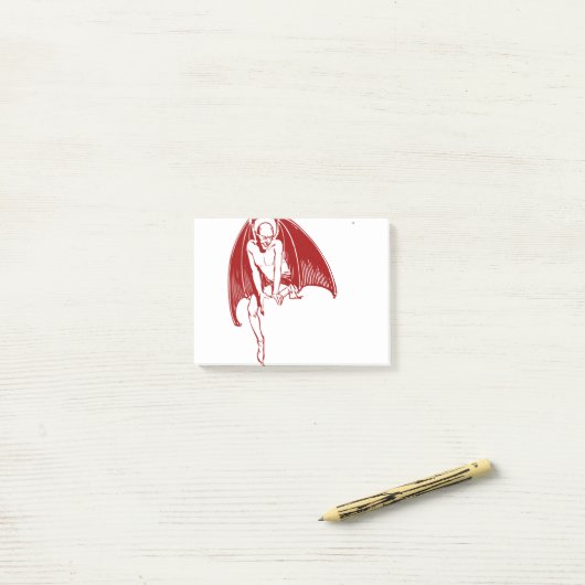 Devil Evil Demon Monster Wings Gothic Post-it® Notes (Op bureau)