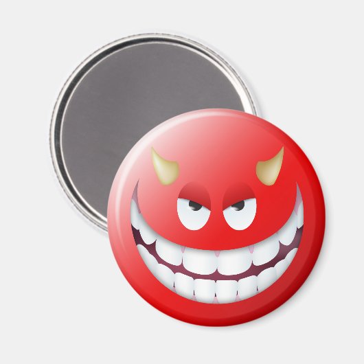Devil Face 2 Magneet (Voorkant / Achterkant)