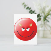 Devil Face Briefkaart (Staand voorkant)