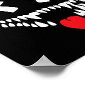 Devil Face Lazy Halloween Costume Scary Creepy Spo Poster (Hoek)