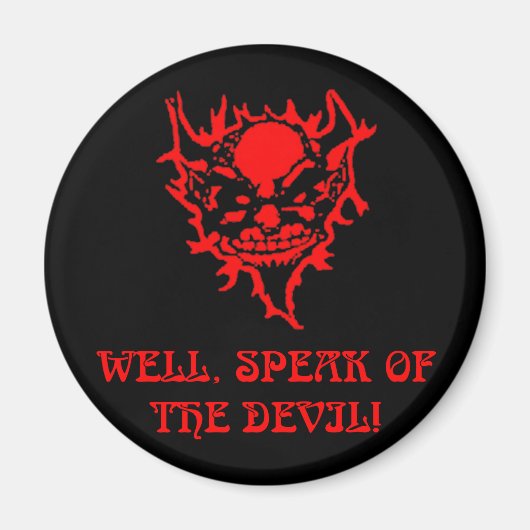 Devil Face Magneet (Voorkant)