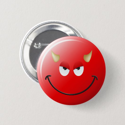 Devil Face Ronde Button 5,7 Cm (Voorkant /achterkant)