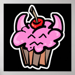 Devil Food Cupcake Poster
