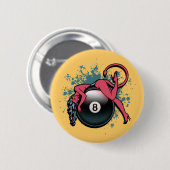 Devil Girl 8-band Ronde Button 5,7 Cm (Voorkant /achterkant)