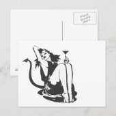 Devil Girl Briefkaart (Voorkant / Achterkant)